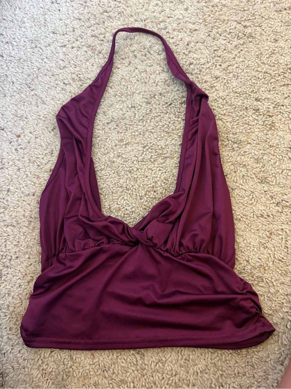 SHEIN Plum Halter Tank Top